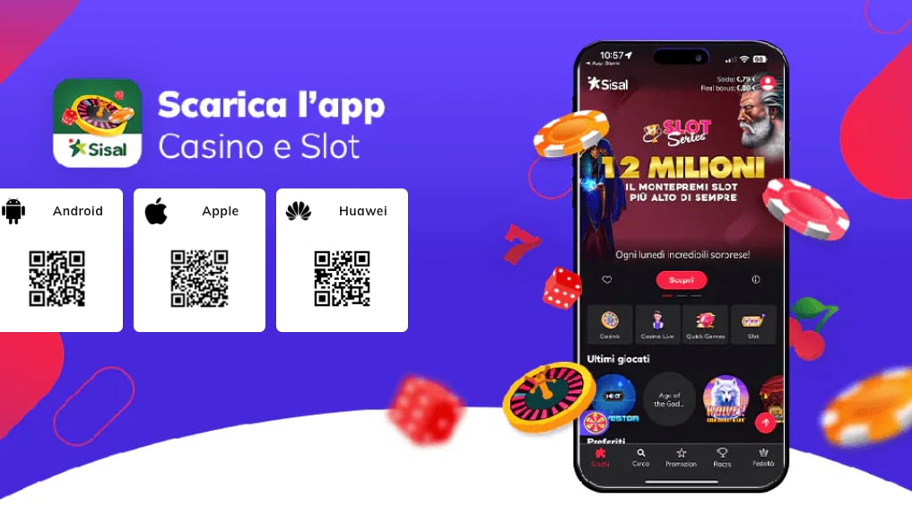 Sisal app Casino, Slot, Blackjack