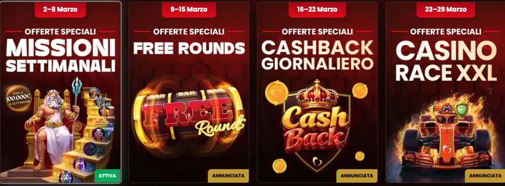 Betpassion Offerte Potenziate