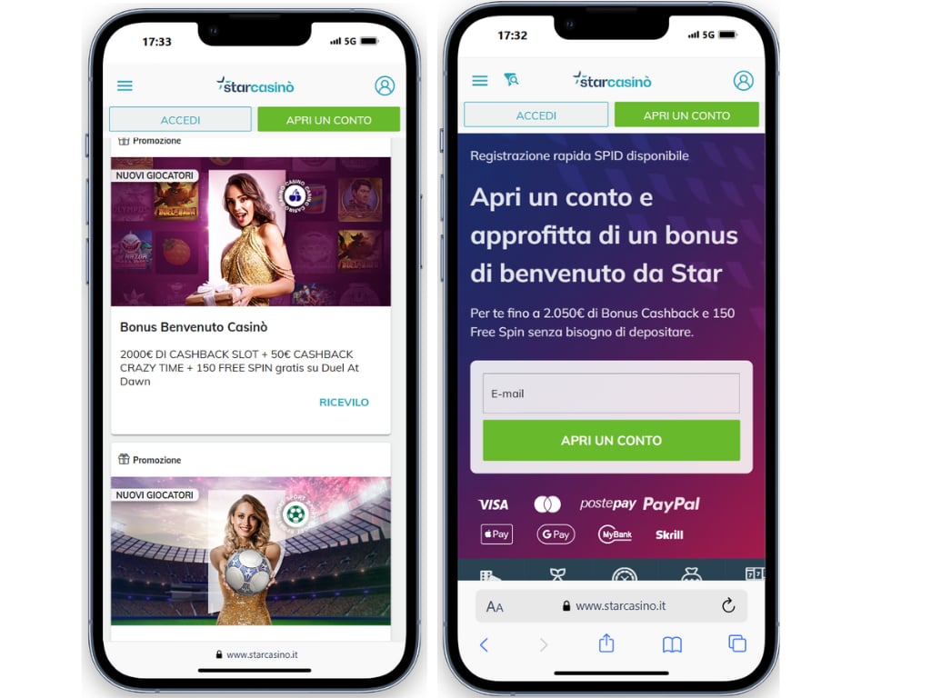 starcasino mobile screenshot