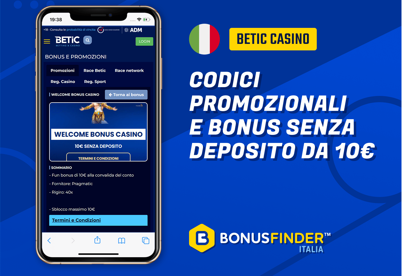 codici promozionali betic