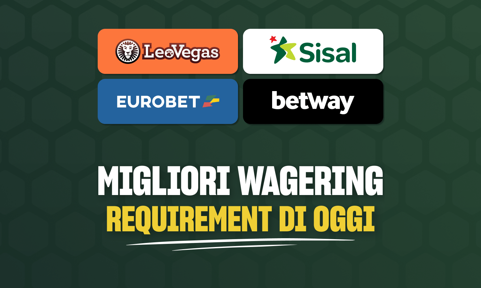 migliori wagering requirement casino