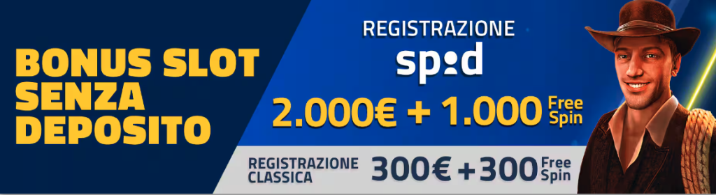 AdmiralBet bonus slot senza deposito con SPID