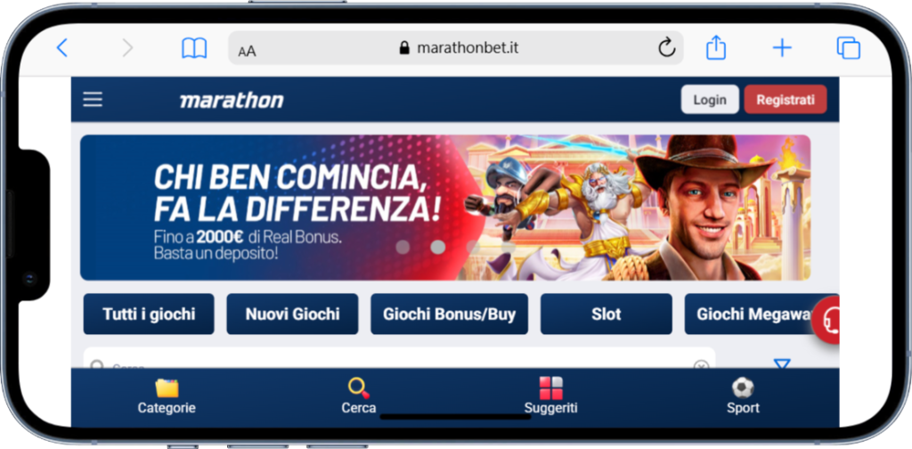 screenhot marathonbet.it