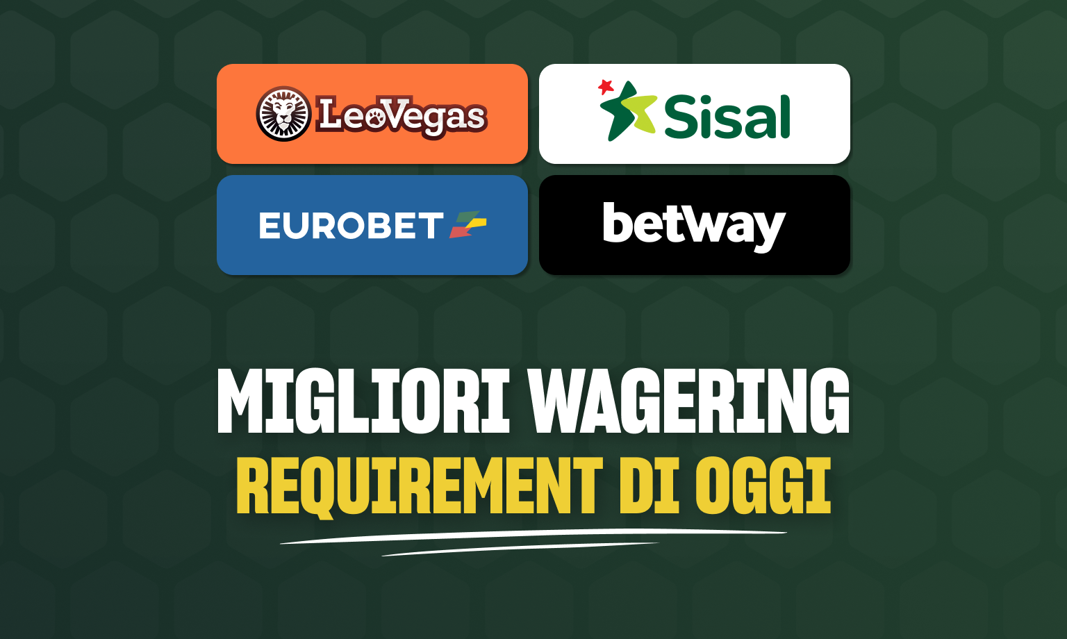 migliori wagering requirement casino